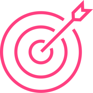 Magenta bullseye icon