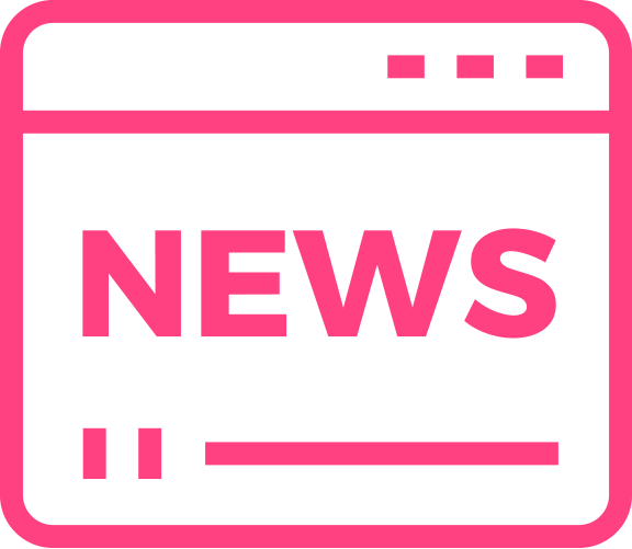 Magenta news video icon